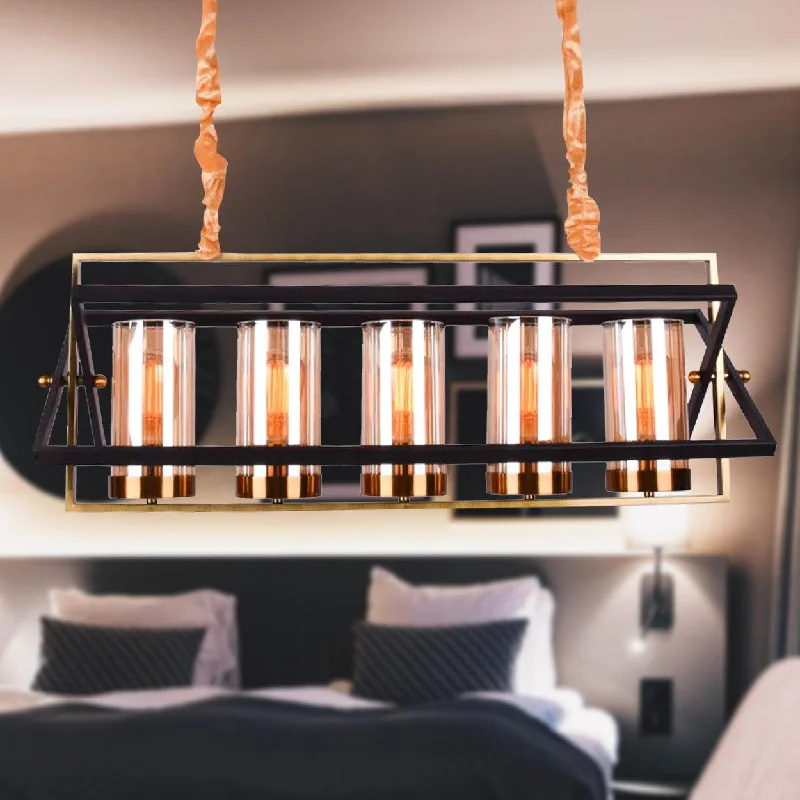 Rustic Wood Chandeliers for Country - Style HousesANKUR JUTTY 5 LIGHT ANTIQUE GOLD WITH BLACK CHANDELIER Rustic Wood Chandeliers for Country - Style HousesANKUR JUTTY 5 LIGHT ANTIQUE GOLD WITH BLACK CHANDELIER