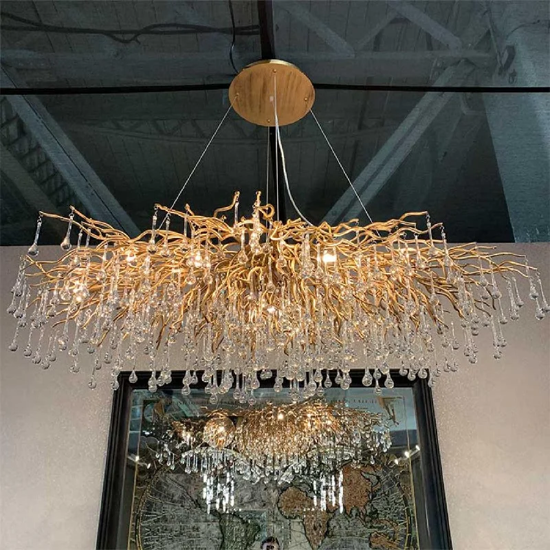 Oversized Chandeliers as a Statement Piece in Living RoomsANKUR TREE BRANCH RAIN DROP MODERN CRYSTAL CHANDELIER Oversized Chandeliers as a Statement Piece in Living RoomsANKUR TREE BRANCH RAIN DROP MODERN CRYSTAL CHANDELIER