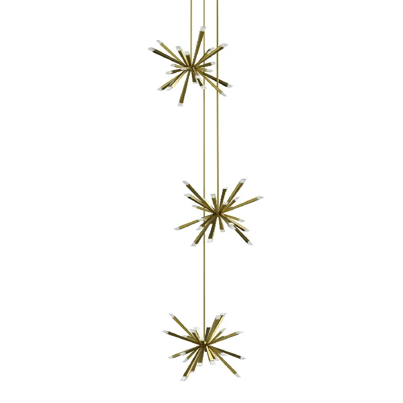 Chandeliers with Clear Crystal for a Sparkling EffectBlackjack Lighting STB-T40-BB-27U-30K Modern Starburst Chandelier Polished Chrome Chandeliers with Clear Crystal for a Sparkling EffectBlackjack Lighting STB-T40-BB-27U-30K Modern Starburst Chandelier Polished Chrome