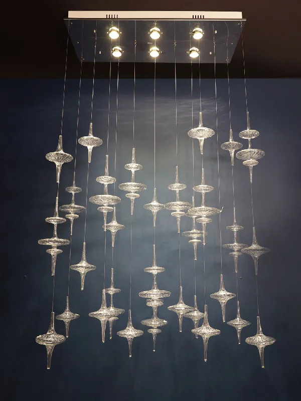 Chandeliers with Adjustable Height for Custom InstallationCravat Chandelier