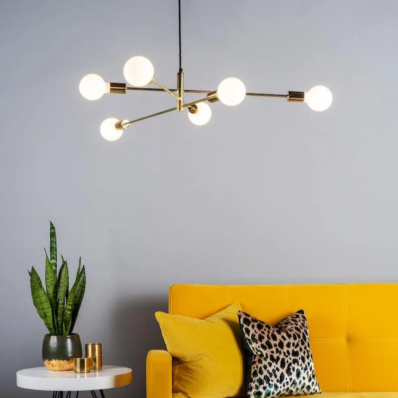 Chandeliers for Dining Rooms to Set the Mood for MealsDar Alana 6 Light Gold Pendant Chandelier Chandeliers for Dining Rooms to Set the Mood for MealsDar Alana 6 Light Gold Pendant Chandelier