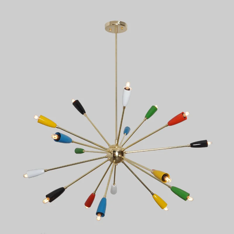 Chandeliers with Colored Glass for a Splash of ColorEighteen Light Multi Color Sputnik Chandelier Chandeliers with Colored Glass for a Splash of ColorEighteen Light Multi Color Sputnik Chandelier