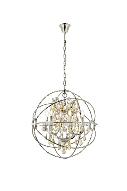 Chandeliers with Metal Frames in Silver FinishGeneva Chandelier
