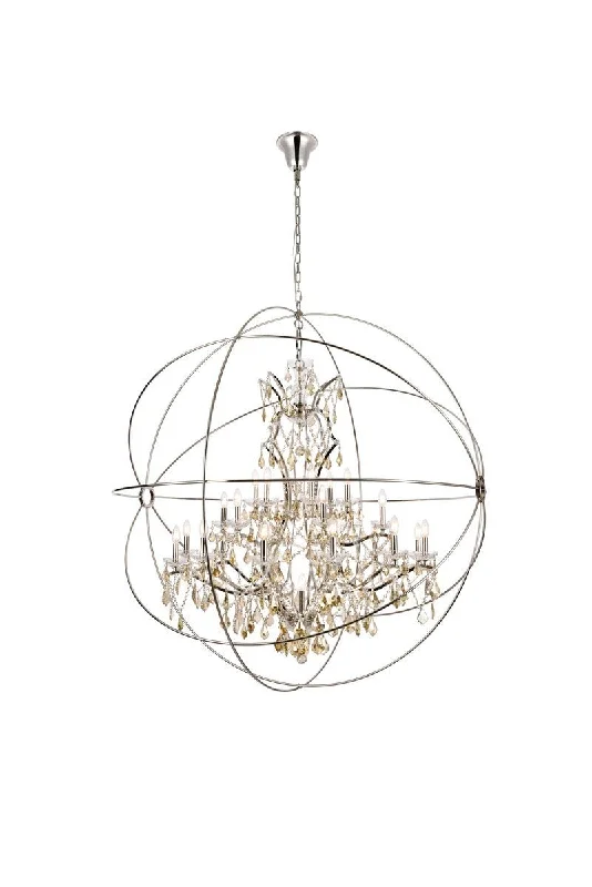 Chandeliers with Metal Frames in Silver FinishGeneva 25 Chandelier