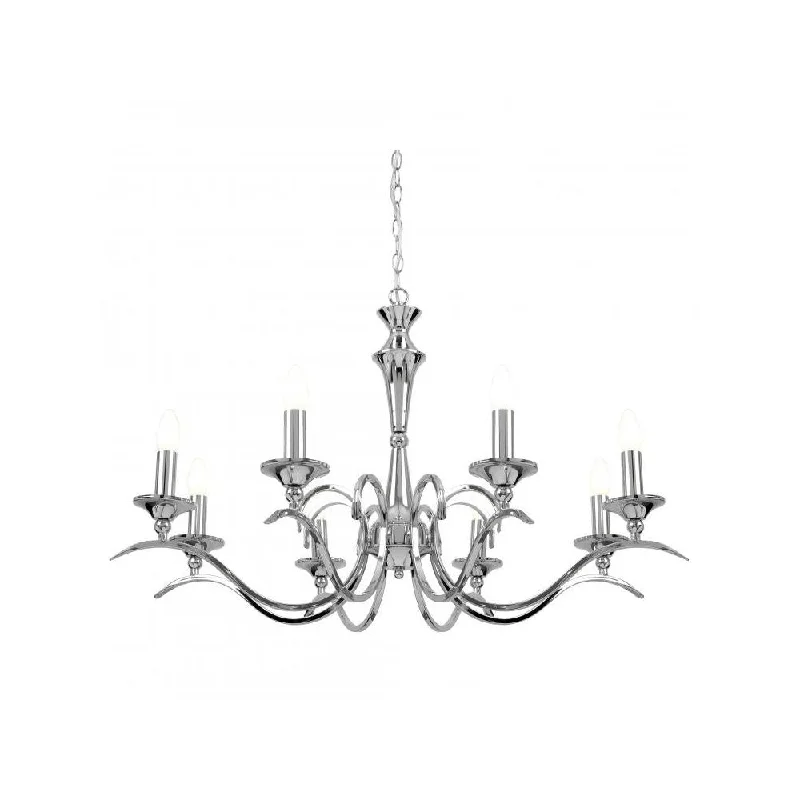 Large Chandeliers for Grand Halls and FoyersEndon KORA-8CH Kora Ceiling Pendant 8 Light Large Chandeliers for Grand Halls and FoyersEndon KORA-8CH Kora Ceiling Pendant 8 Light