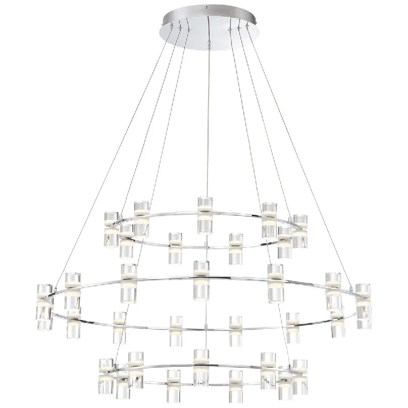 Victorian - Inspired Chandeliers with Ornate DetailsEurofase Netto 132W Large LED Round Chandelier Victorian - Inspired Chandeliers with Ornate DetailsEurofase Netto 132W Large LED Round Chandelier