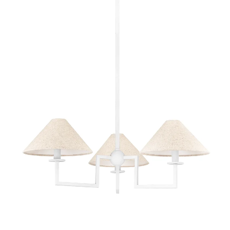 Chandeliers for High Ceilings to Fill Vertical SpaceGladwyne 3-Light Chandelier | Ariel Okin x Mitzi