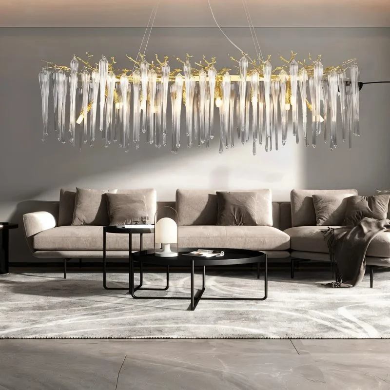 Chandeliers with Pendant Lights for a Stylish LookGlere Rectangular Chandelier