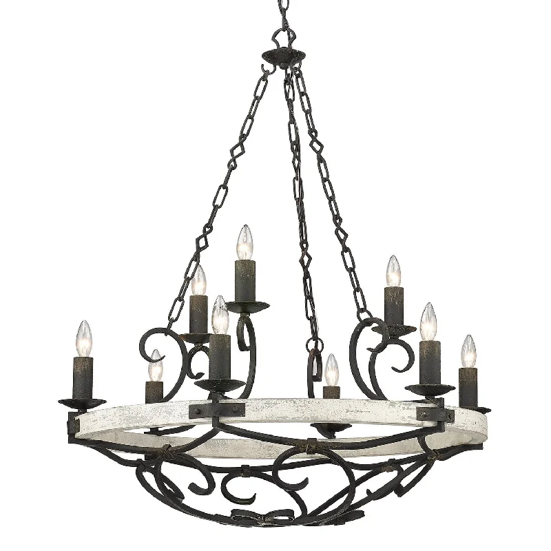 French Country Chandeliers with a Romantic AuraMadera A Chandelier