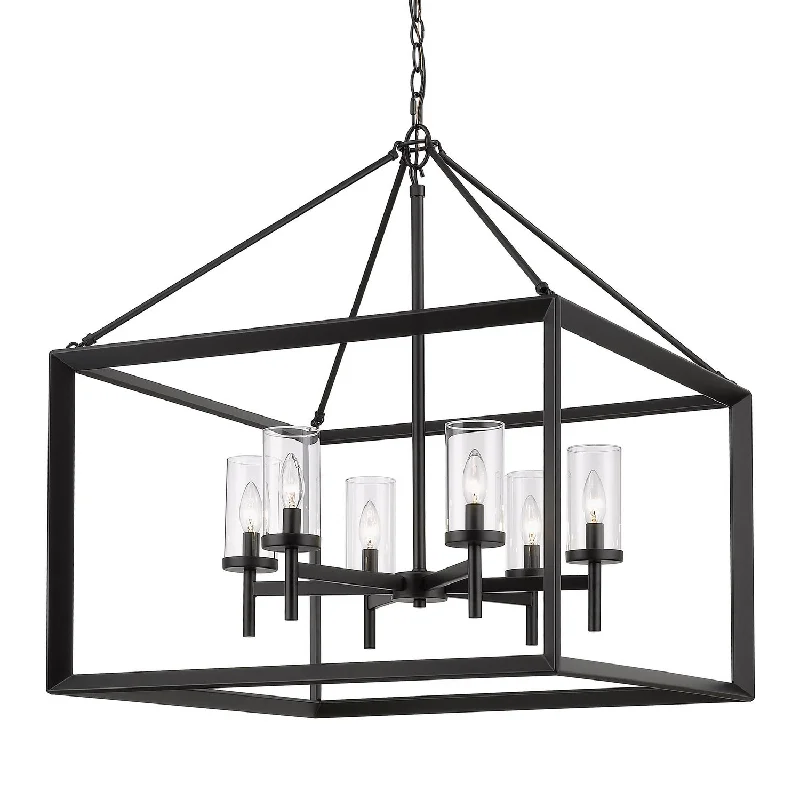 Oversized Chandeliers as a Statement Piece in Living RoomsSmyth BLK Chandelier
