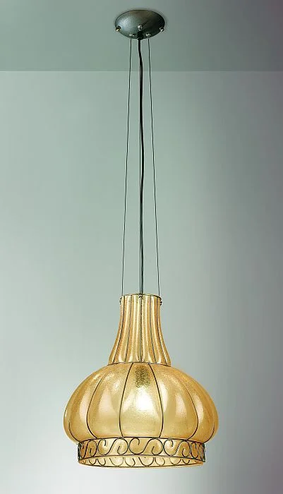 Mini Chandeliers for Adding Charm to Small SpacesHandmade 'Antiqued' Amber Murano Glass Ceiling Lantern