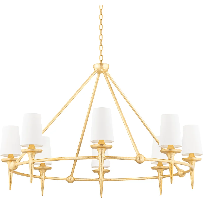 Victorian - Inspired Chandeliers with Ornate DetailsTorch 8 Light Chandlier