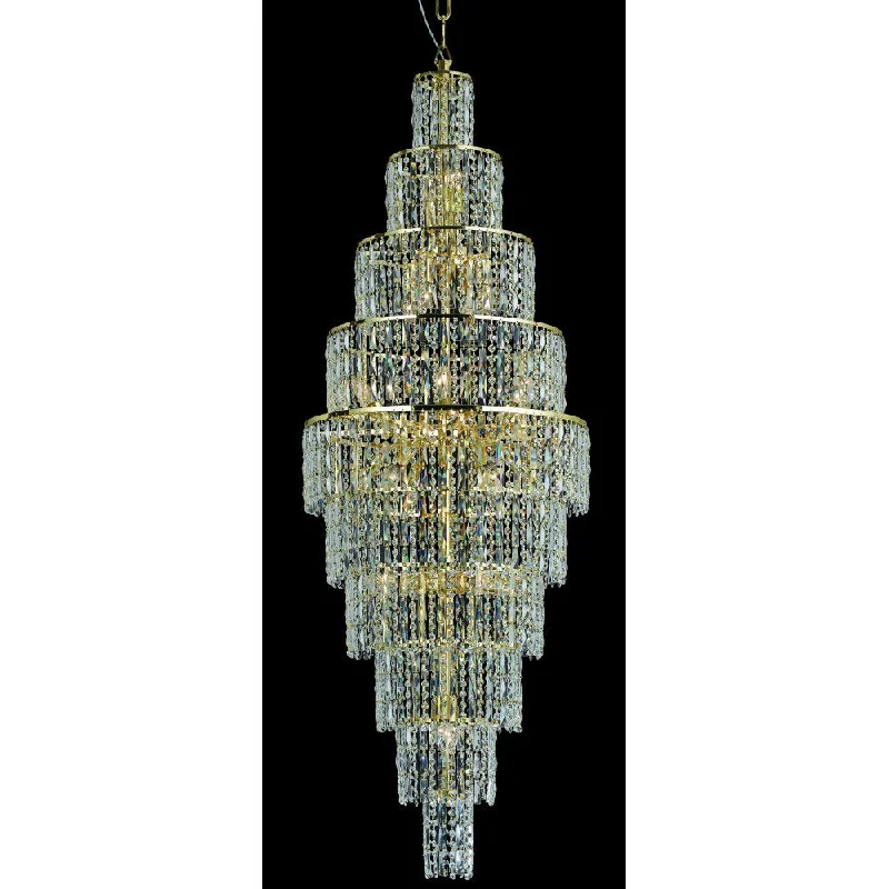 Chandeliers for Low Ceilings to Avoid OvercrowdingImpex CF03220/24/G New York Gold Cascade