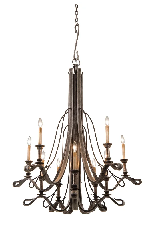 Chandeliers with Metal Frames in Bronze FinishKalco Keller 5107VI Chandelier Light - Vintage Iron Chandeliers with Metal Frames in Bronze FinishKalco Keller 5107VI Chandelier Light - Vintage Iron