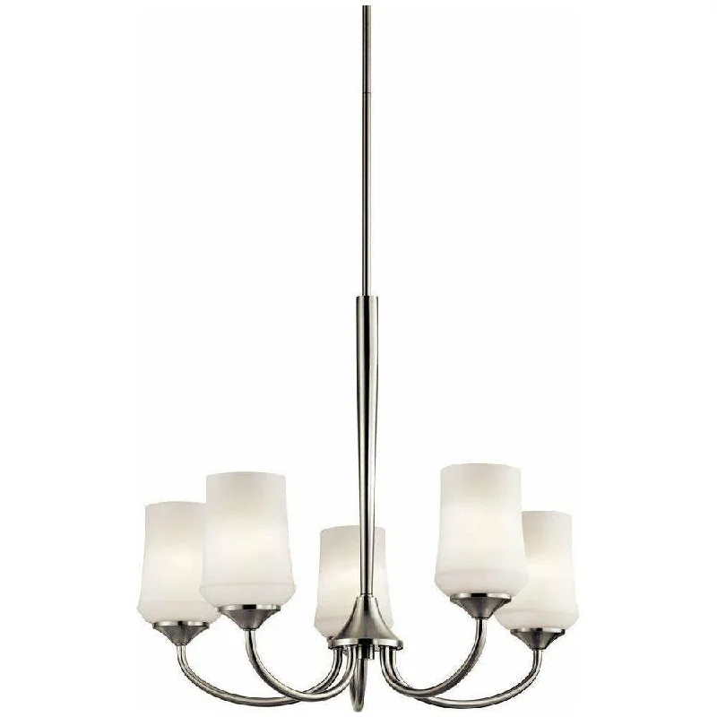 Traditional Brass Chandeliers for Classic InteriorsKichler Aubrey Chandelier 5Lt LED