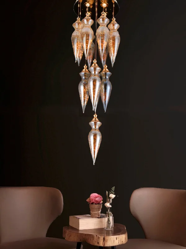 Chandeliers with Metal Frames in Silver FinishKilmer 13-Lamp Chandelier