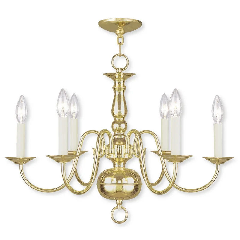 Traditional Brass Chandeliers for Classic InteriorsLivex Williamsburgh 5006-02 Chandelier Light - Polished Brass Traditional Brass Chandeliers for Classic InteriorsLivex Williamsburgh 5006-02 Chandelier Light - Polished Brass
