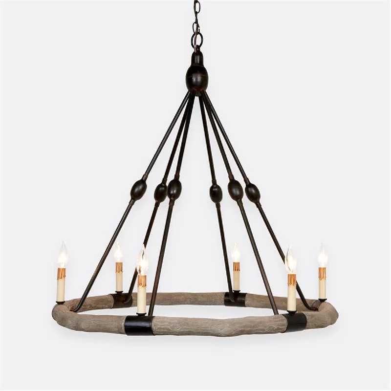 Chandeliers with Adjustable Height for Custom InstallationMade Goods Dean Faux Bois Circle Chandelier Chandeliers with Adjustable Height for Custom InstallationMade Goods Dean Faux Bois Circle Chandelier