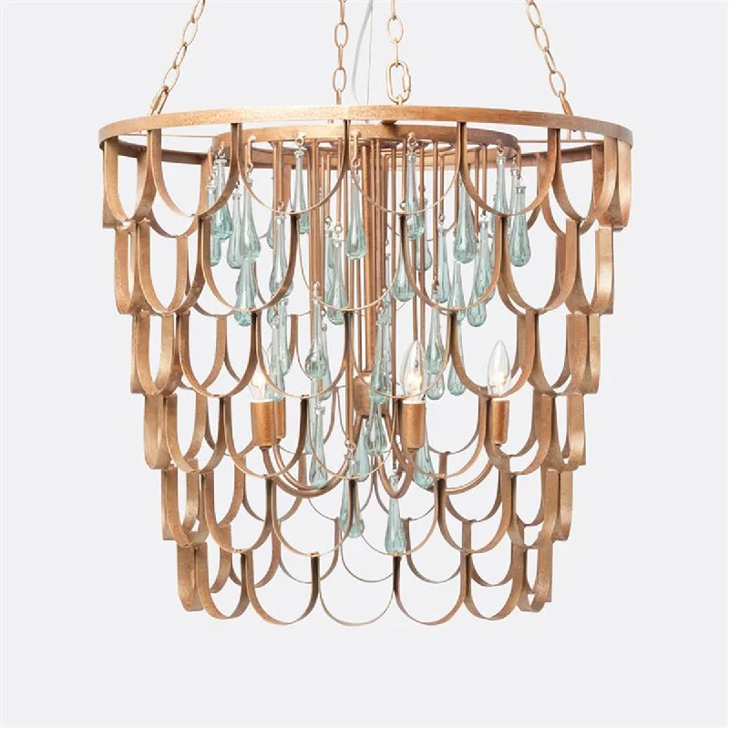 Mini Chandeliers for Adding Charm to Small SpacesMade Goods Henson Fish Scale Chandelier Mini Chandeliers for Adding Charm to Small SpacesMade Goods Henson Fish Scale Chandelier