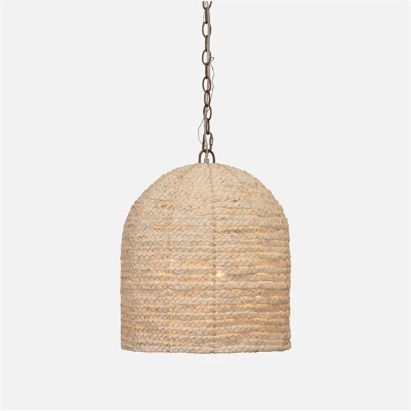Chandeliers with Clear Crystal for a Sparkling EffectMade Goods Lane Braided Raffia Chandelier