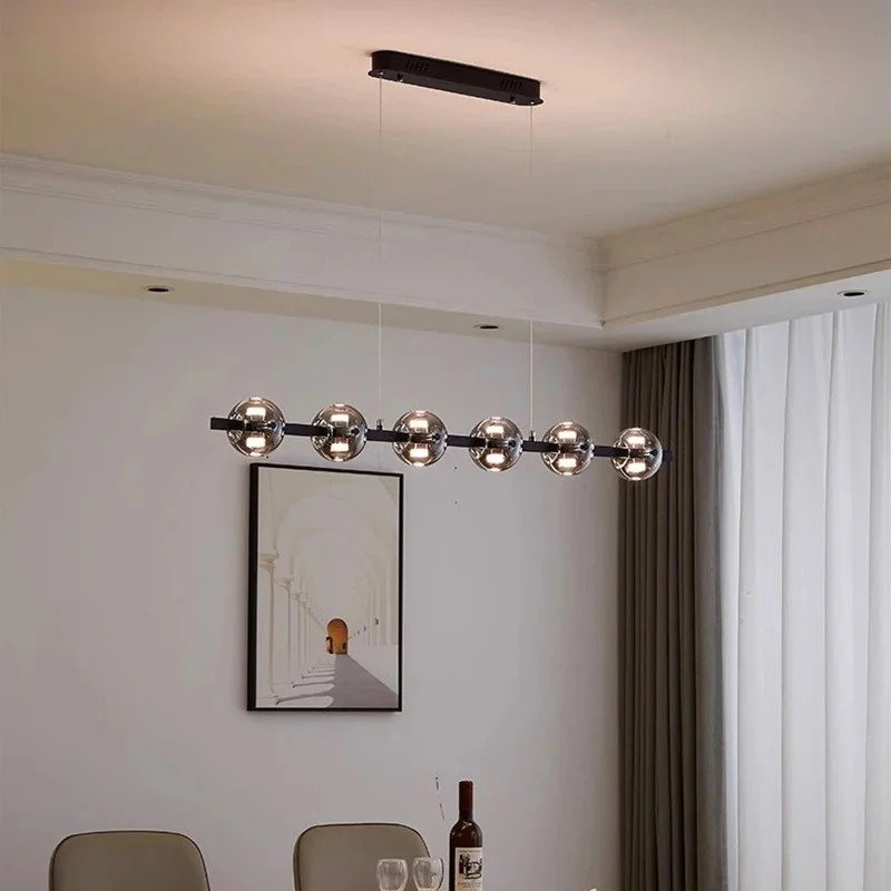 Chandeliers with Dimmable Lights for Ambiance ControlMalay Linear Chandelier
