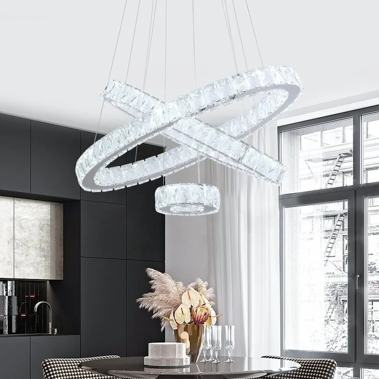 French Country Chandeliers with a Romantic AuraMaxax 3 - Light Unique Geometric LED Chandelier with Crystal Accents - 24.8*13.4 French Country Chandeliers with a Romantic AuraMaxax 3 - Light Unique Geometric LED Chandelier with Crystal Accents - 24.8*13.4