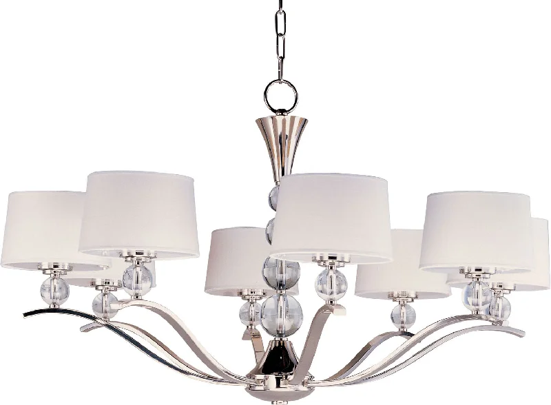 Chandeliers with Adjustable Arms for Directional LightingMaxim Rondo 12758WTPN Chandelier Light - Polished Nickel Chandeliers with Adjustable Arms for Directional LightingMaxim Rondo 12758WTPN Chandelier Light - Polished Nickel