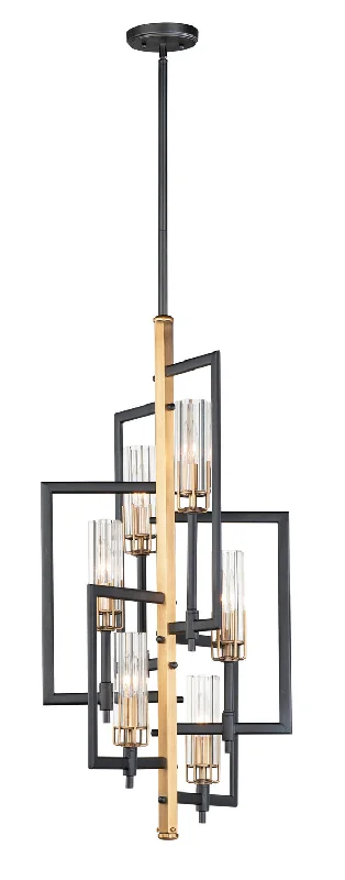 Chandeliers with Dimmable Lights for Ambiance ControlMaxim Flambeau 16116CLBKAB Chandelier Light - Black / Antique Brass Chandeliers with Dimmable Lights for Ambiance ControlMaxim Flambeau 16116CLBKAB Chandelier Light - Black / Antique Brass