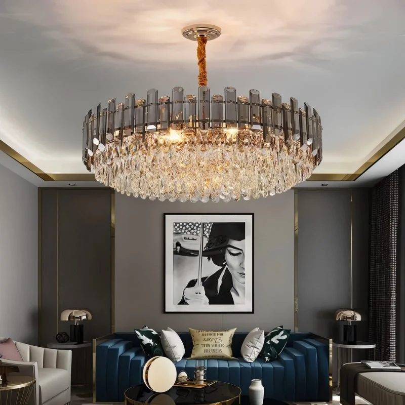 Mid - Century Modern Chandeliers for Vintage AppealMisbah Round Chandelier