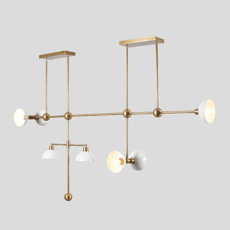 Large Chandeliers for Grand Halls and FoyersModern Brass Boliver 7 Chandelier