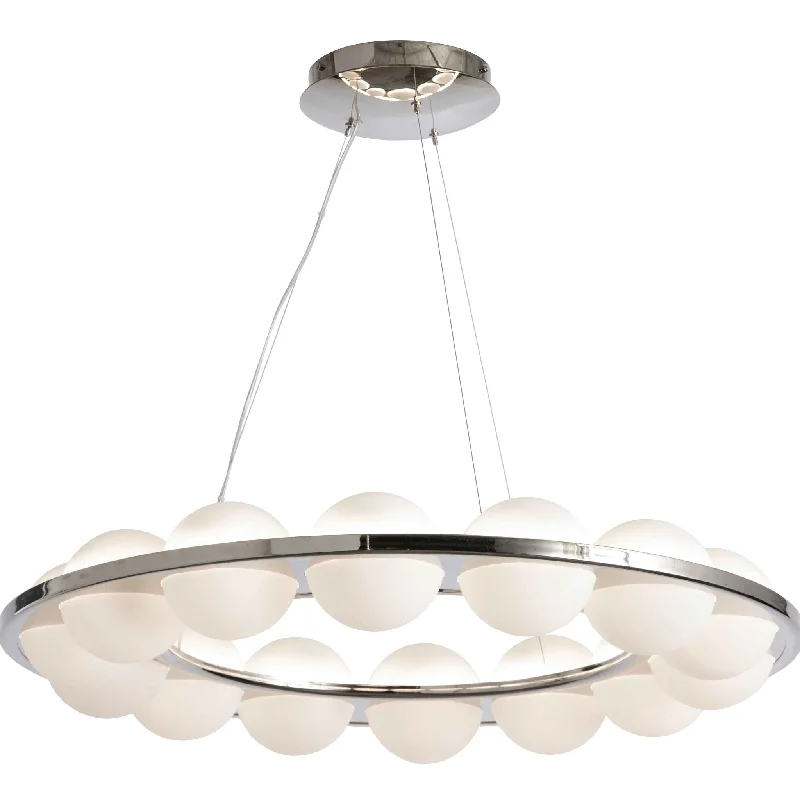 Mini Chandeliers for Adding Charm to Small SpacesModern Round Frosted Ball Chandelier | Limelight | Stil Lux