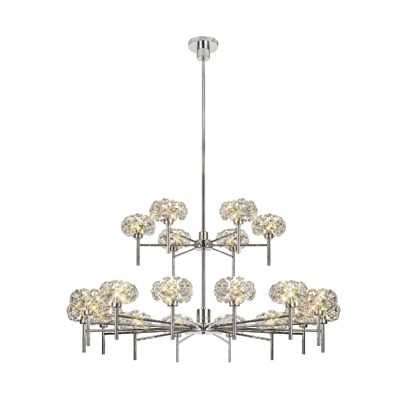 Chandeliers for Living Rooms to Create a Focal PointNelson Lighting NLK05049 Paris 20 Light Chandelier Polished Chrome Crystal Chandeliers for Living Rooms to Create a Focal PointNelson Lighting NLK05049 Paris 20 Light Chandelier Polished Chrome Crystal