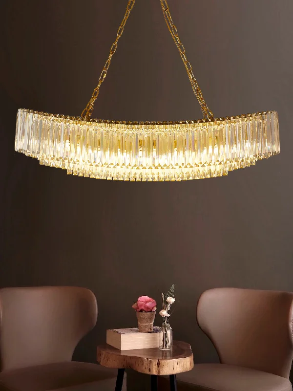 Chandeliers with Metal Frames in Bronze FinishPetra Chandelier