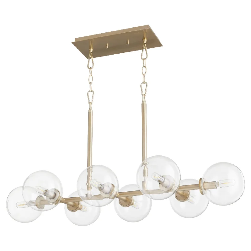 Mini Chandeliers for Adding Charm to Small SpacesQuorum Rovi 6132-8-80 Pendant Light - Aged Brass Mini Chandeliers for Adding Charm to Small SpacesQuorum Rovi 6132-8-80 Pendant Light - Aged Brass