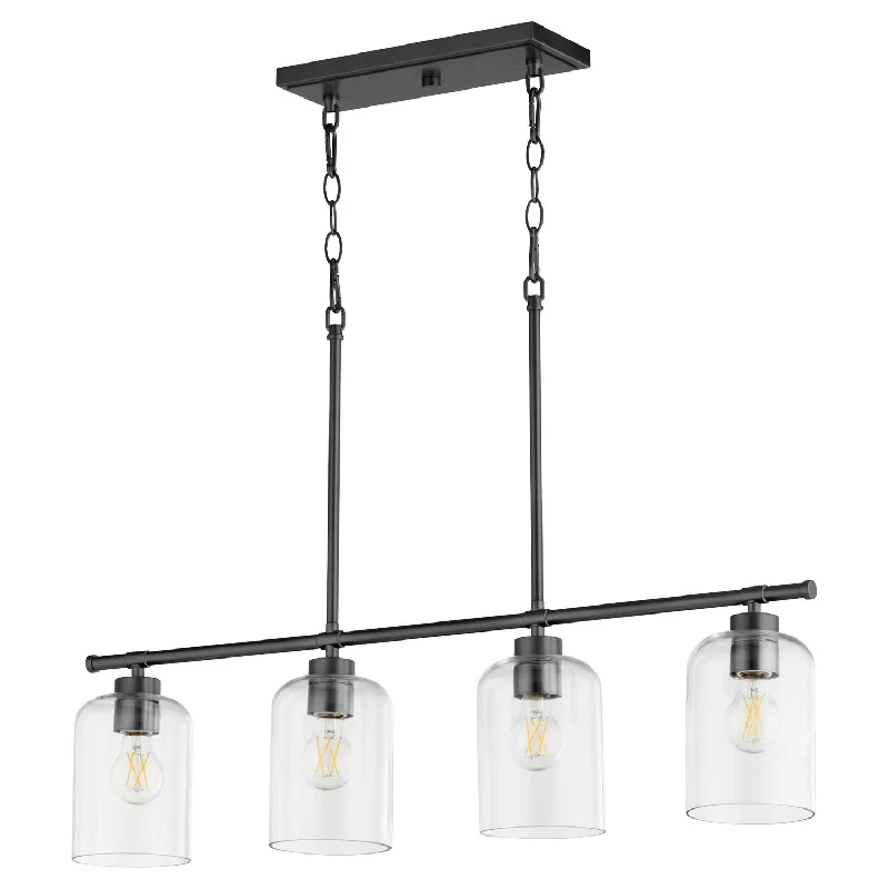 Chandeliers with Candle - Style Bulbs for a Classic AestheticQuorum Tribute 6574-4-59 Pendant Light - Matte Black Chandeliers with Candle - Style Bulbs for a Classic AestheticQuorum Tribute 6574-4-59 Pendant Light - Matte Black