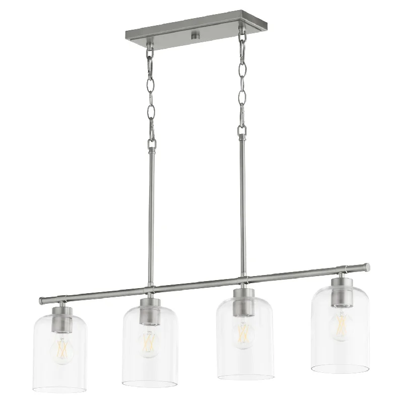 Art Deco Chandeliers for a Retro - Glam LookQuorum Tribute 6574-4-65 Pendant Light - Satin Nickel Art Deco Chandeliers for a Retro - Glam LookQuorum Tribute 6574-4-65 Pendant Light - Satin Nickel