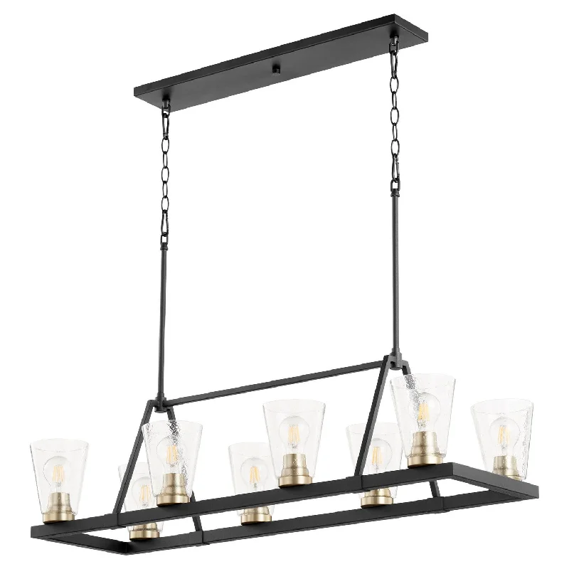 LED Chandeliers for Energy - Efficient LightingQuorum Paxton 83-8-6980 Pendant Light - Textured Black W/ Aged Brass LED Chandeliers for Energy - Efficient LightingQuorum Paxton 83-8-6980 Pendant Light - Textured Black W/ Aged Brass