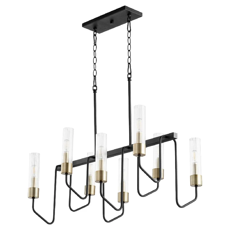 Modern Crystal Chandeliers for Contemporary HomesQuorum Helix 895-8-6980 Pendant Light - Textured Black W/ Aged Brass, Matte Black/Matte Black/ Modern Crystal Chandeliers for Contemporary HomesQuorum Helix 895-8-6980 Pendant Light - Textured Black W/ Aged Brass, Matte Black/Matte Black/