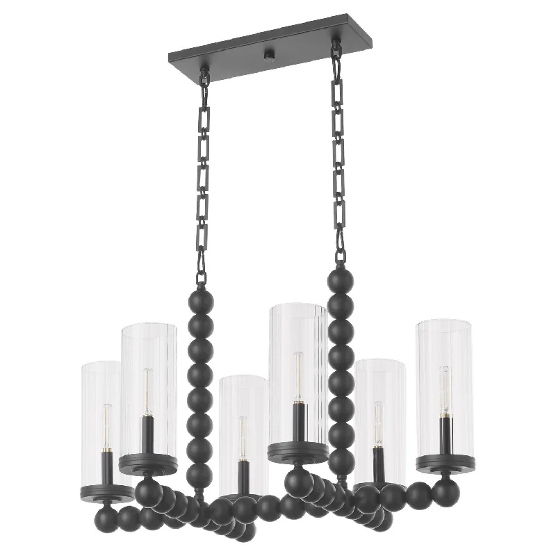 Chandeliers with Adjustable Height for Custom InstallationQuorum Lee Boulevard by Tamara Day 665-6-59 Pendant Light - Matte Black Chandeliers with Adjustable Height for Custom InstallationQuorum Lee Boulevard by Tamara Day 665-6-59 Pendant Light - Matte Black