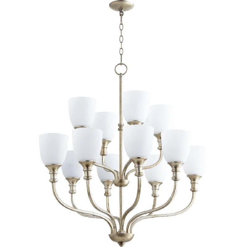 Oversized Chandeliers as a Statement Piece in Living RoomsQuorum Richmond 6811-12-60 Pendant Light - Aged Silver Leaf Oversized Chandeliers as a Statement Piece in Living RoomsQuorum Richmond 6811-12-60 Pendant Light - Aged Silver Leaf