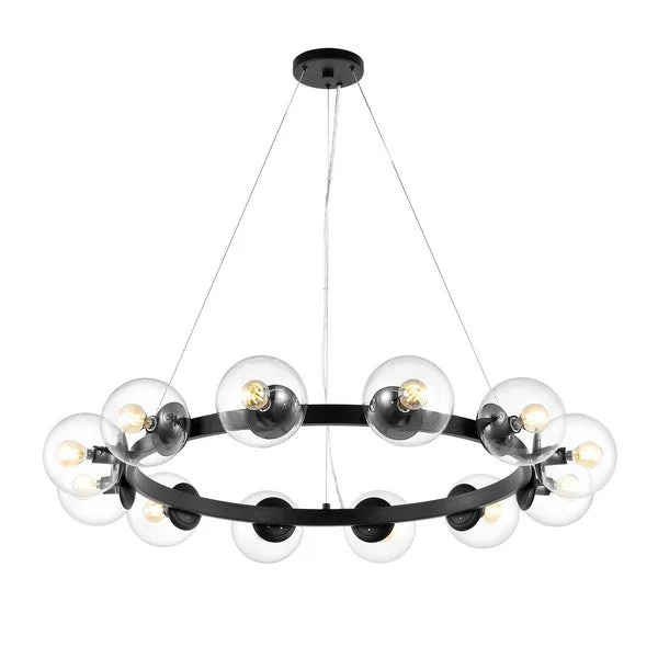 Chandeliers with Colored Glass for a Splash of ColorRYLIAN, 12 LIGHT, 38 INCH, IRON/GLASS CHANDELIER Chandeliers with Colored Glass for a Splash of ColorRYLIAN, 12 LIGHT, 38 INCH, IRON/GLASS CHANDELIER