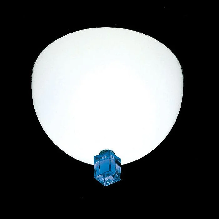 Small Chandeliers for Compact RoomsThe Victor Milky White Murano Glass Flush Light From Venini