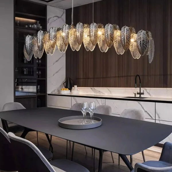 Chandeliers with Adjustable Arms for Directional LightingTika Linear Chandelier