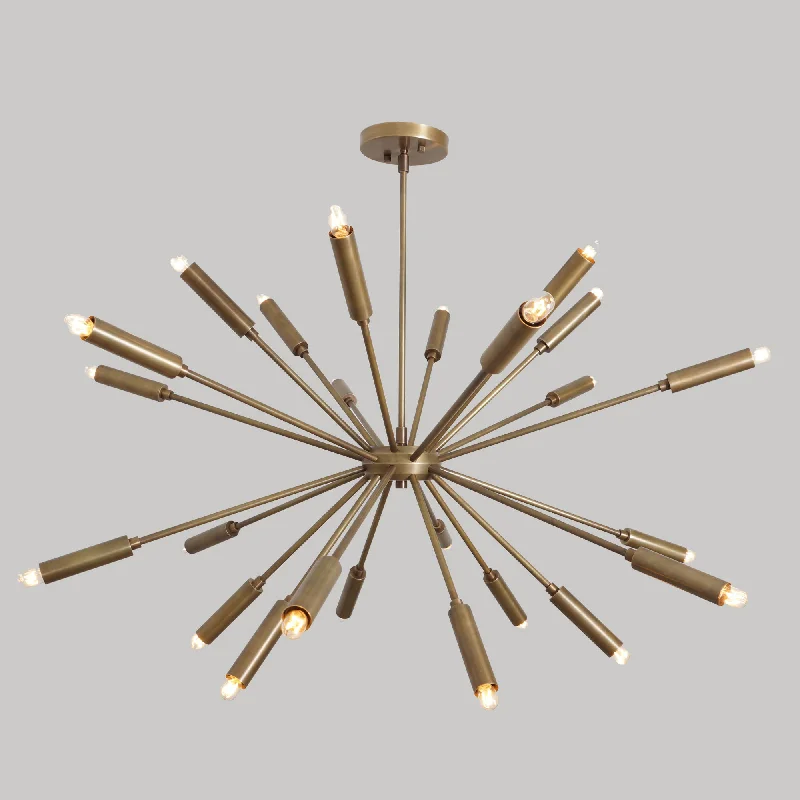 Chandeliers with Metal Frames in Copper FinishTwenty Four Light Sputnik Chandelier Light Fixture Chandeliers with Metal Frames in Copper FinishTwenty Four Light Sputnik Chandelier Light Fixture