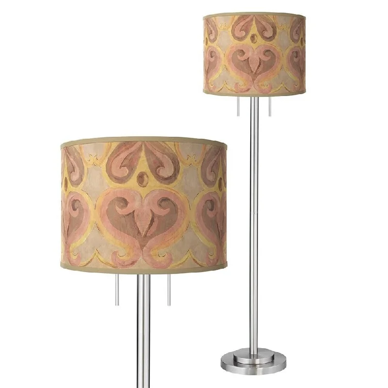 Adjustable Height Floor Lamp for Versatile Lighting NeedsAurelia Brushed Nickel Garth Floor Lamp - 18" x 62" Adjustable Height Floor Lamp for Versatile Lighting NeedsAurelia Brushed Nickel Garth Floor Lamp - 18" x 62"