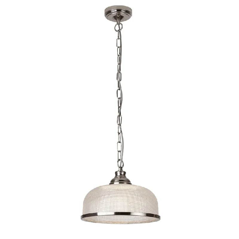 Modern Minimalist Floor Lamp for Contemporary Living RoomsBistro II 1 Light Silver Pendant - Holophane Glass Shade Modern Minimalist Floor Lamp for Contemporary Living RoomsBistro II 1 Light Silver Pendant - Holophane Glass Shade