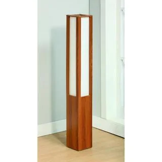 Adjustable Height Floor Lamp for Versatile Lighting NeedsBrassex LT09 MDF Wood/Frosted Glass Floor Lamp