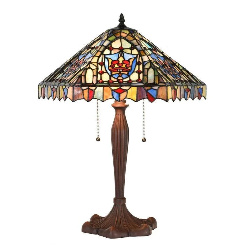 Industrial Style Floor Lamp with Exposed Bulbs for Loft ApartmentsCheltenham Tiffany Table Lamp - Tiffany Lighting Direct