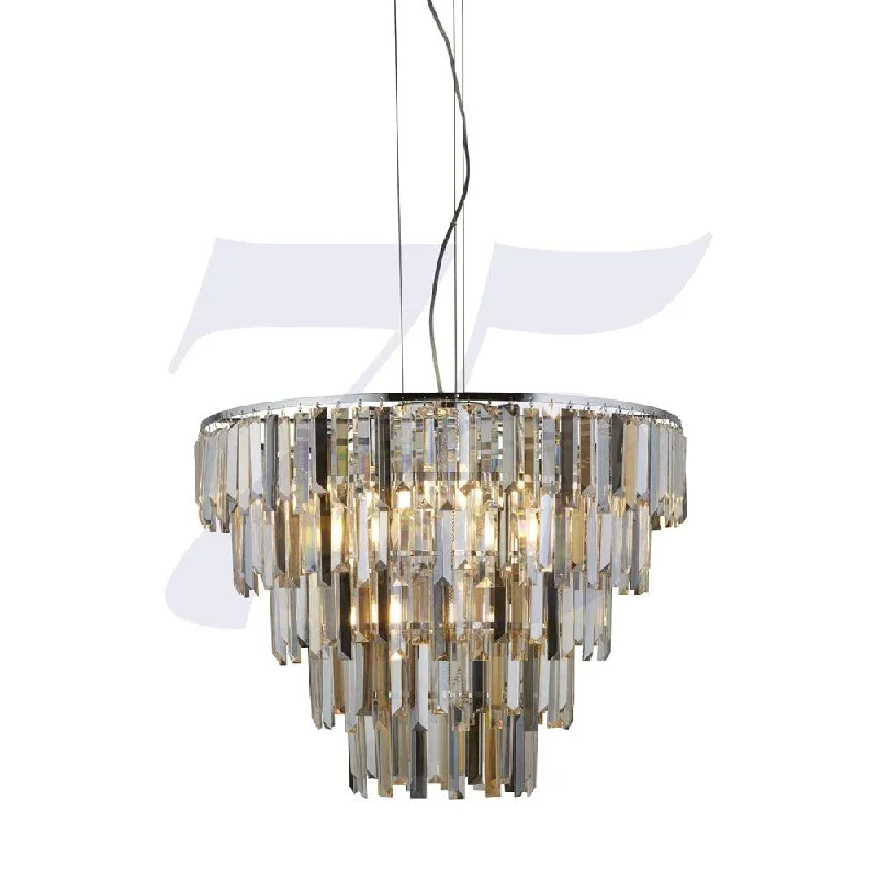 Smart Floor Lamp with Voice Control and Bluetooth ConnectivityClarissa 9 Light Chrome Pendant - Crystal Prism Drops