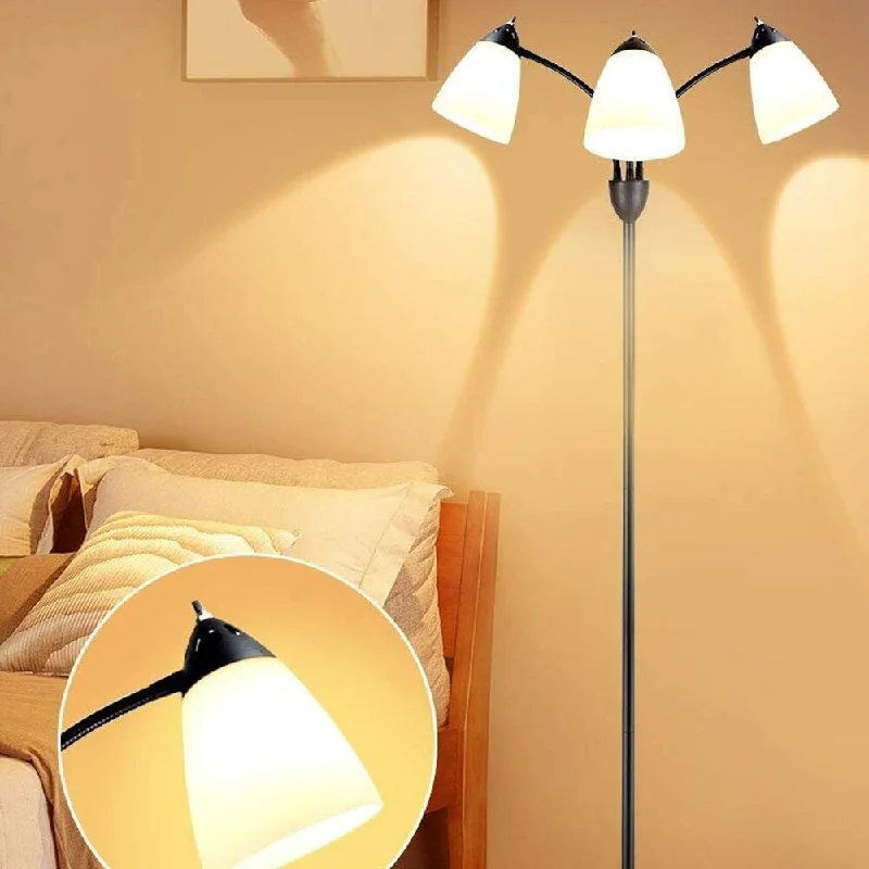 Bohemian Inspired Floor Lamp for Eclectic Home DecorCombo Floor Lamp with Adjustable Reading Lamp 3 Light Tree Lamp Bohemian Inspired Floor Lamp for Eclectic Home DecorCombo Floor Lamp with Adjustable Reading Lamp 3 Light Tree Lamp